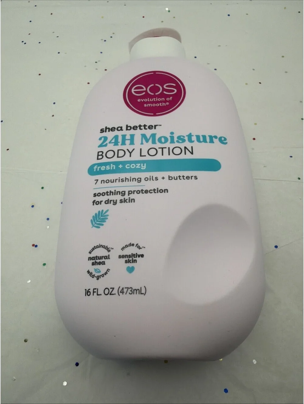 eos Shea Better Body Lotion Fresh & Cozy 16 oz 24H Moisture Shea Butter NEW